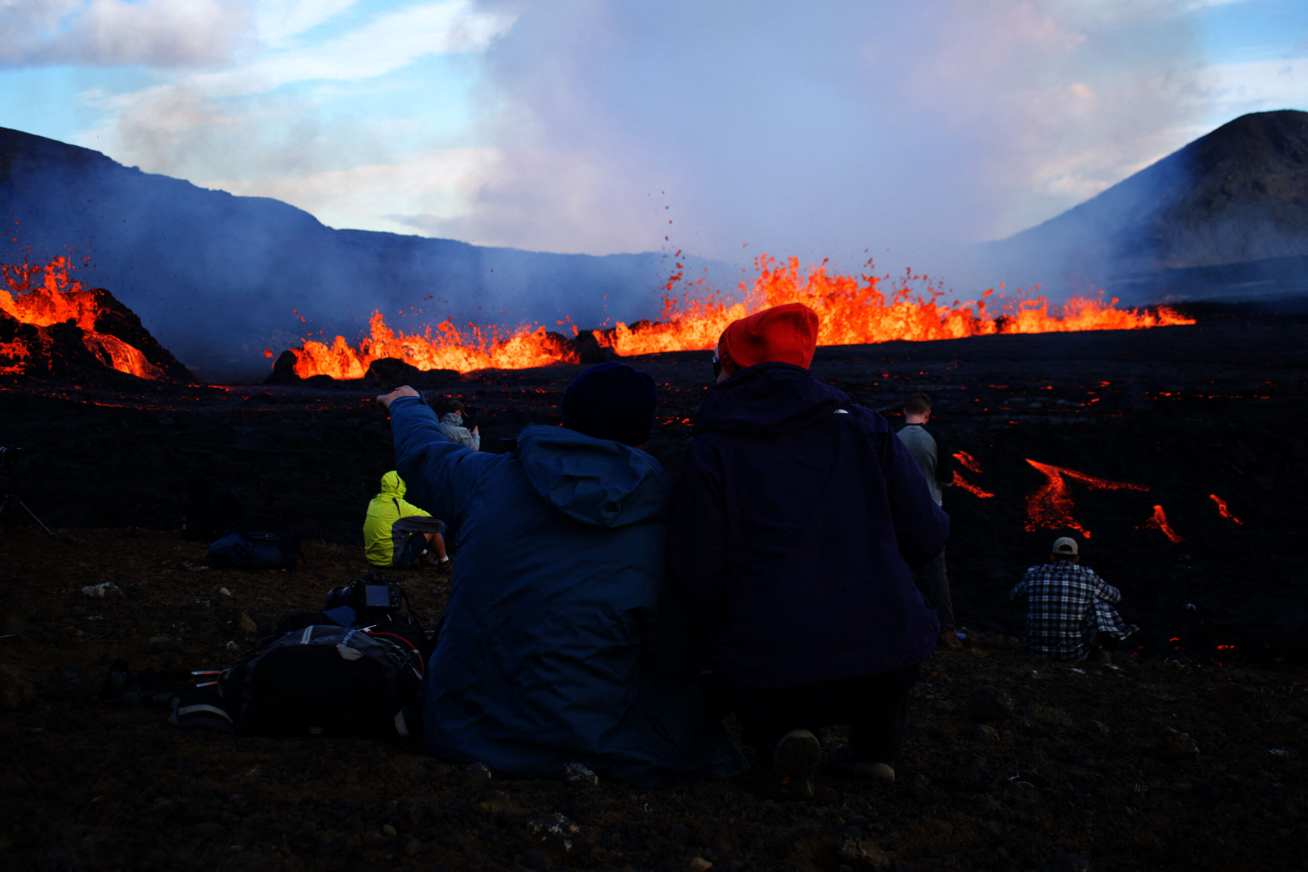 Iceland magma flow